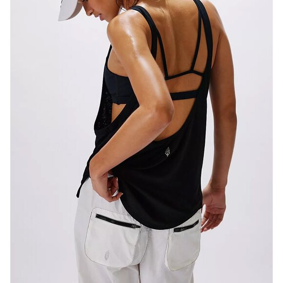 FP Movement by Free People Tops - FP Movement by Free People Last Chance Batter Up Tank Black Combo NEW WITH TAGS